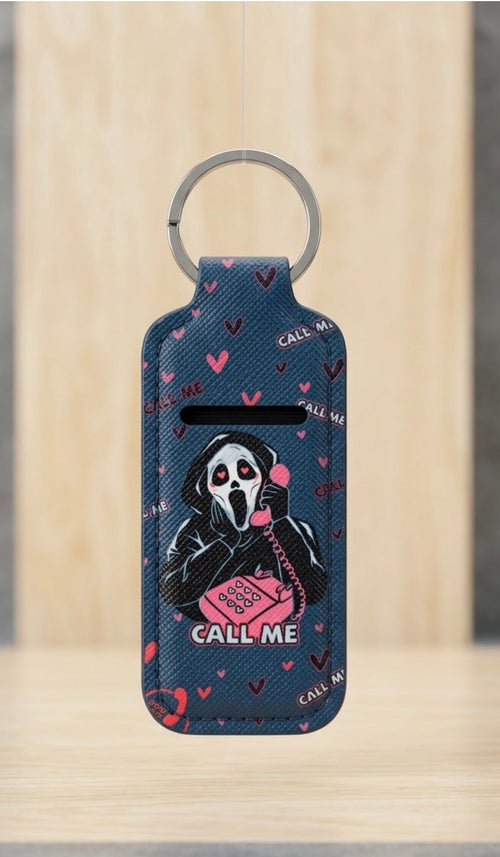 Scream key chain / sanitizer holder